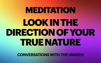 Meditation – Look in the direction of your true nature